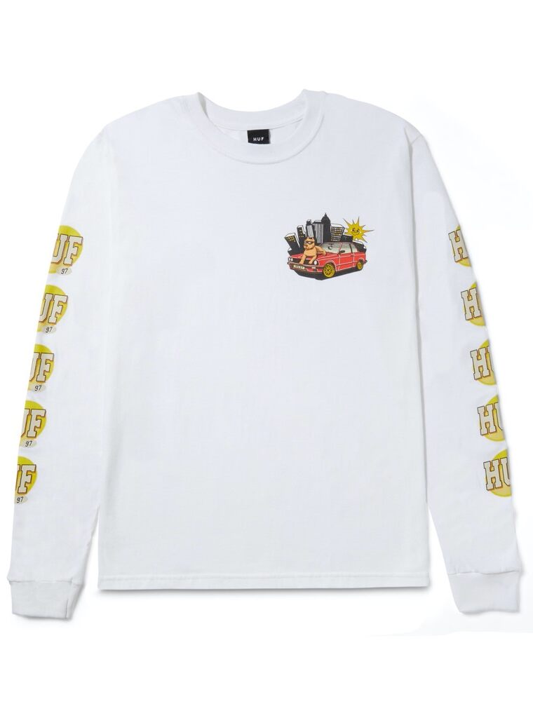 HUF HUF 97 Longsleeve - white XL HUF HUF 97 Longsleeve - white XXL