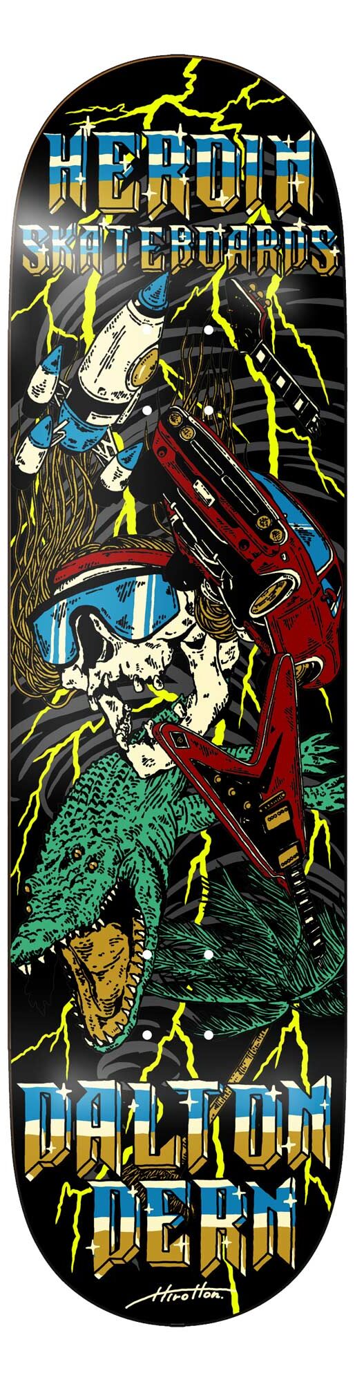 HEROIN Deck DERN HURRCANE 8.5, assorted 8.5 HEROIN Deck DERN HURRCANE 8.5, assorted 8.5