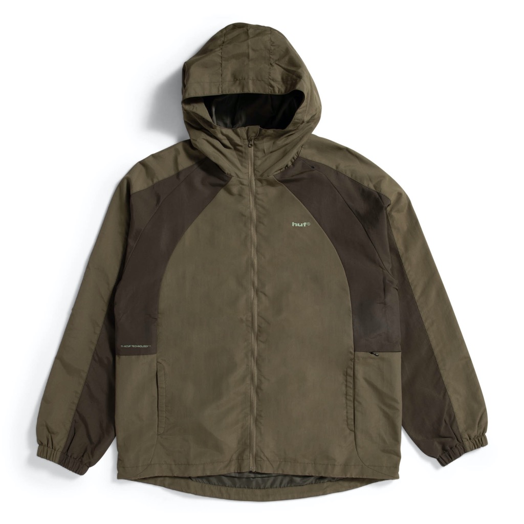 HUF Set Shell Jacket - olive S HUF Set Shell Jacket - olive XXL