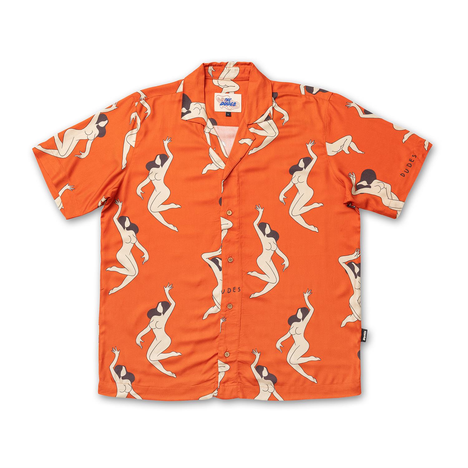 The Dudes Ladies Red Hawaiian Shirt - Multicolor XXXL