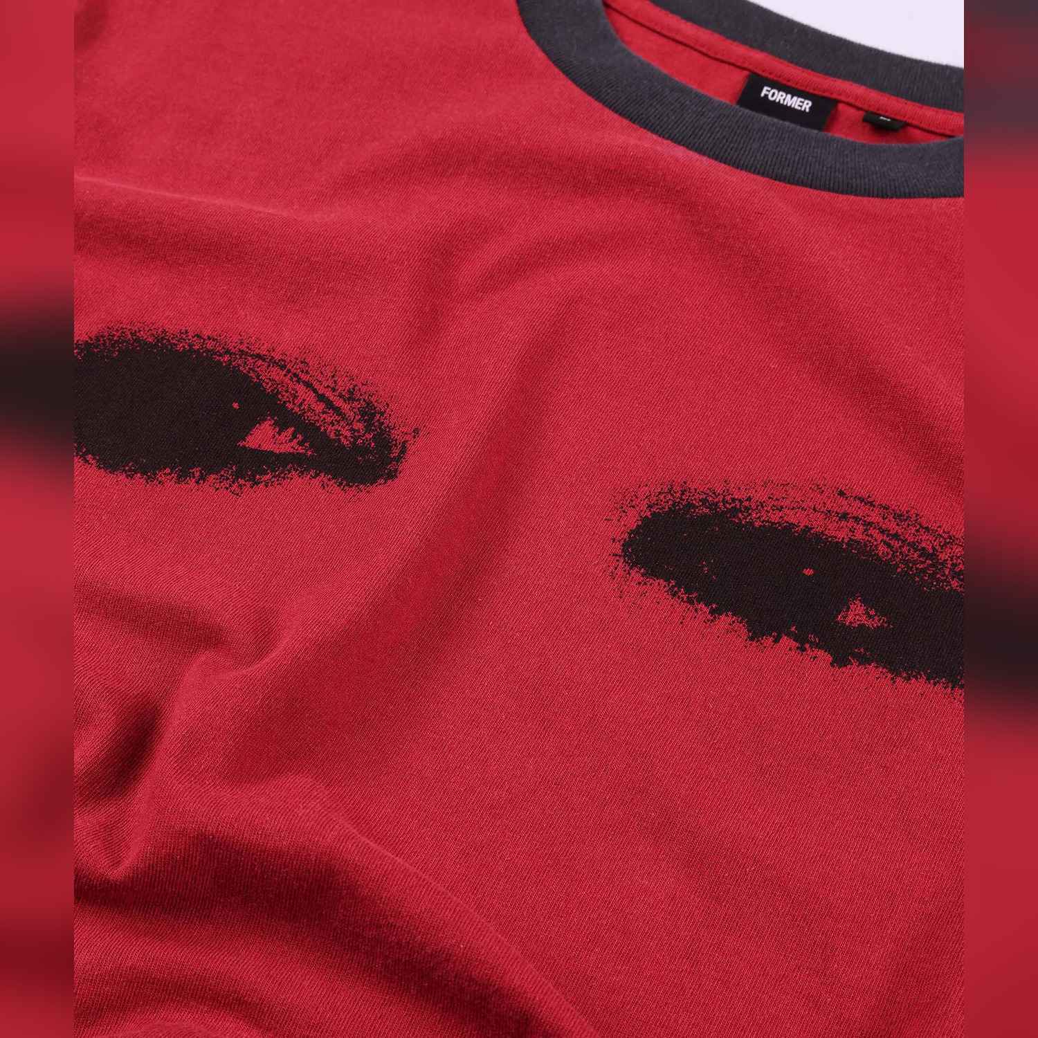 Former Covenant T-Shirt - washed merlot XL