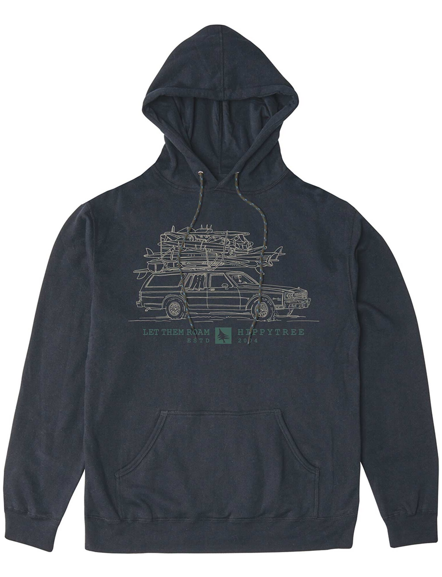 HIPPYTREE Sweat WAGON Hoody black HIPPYTREE Sweat WAGON Hoody, black L