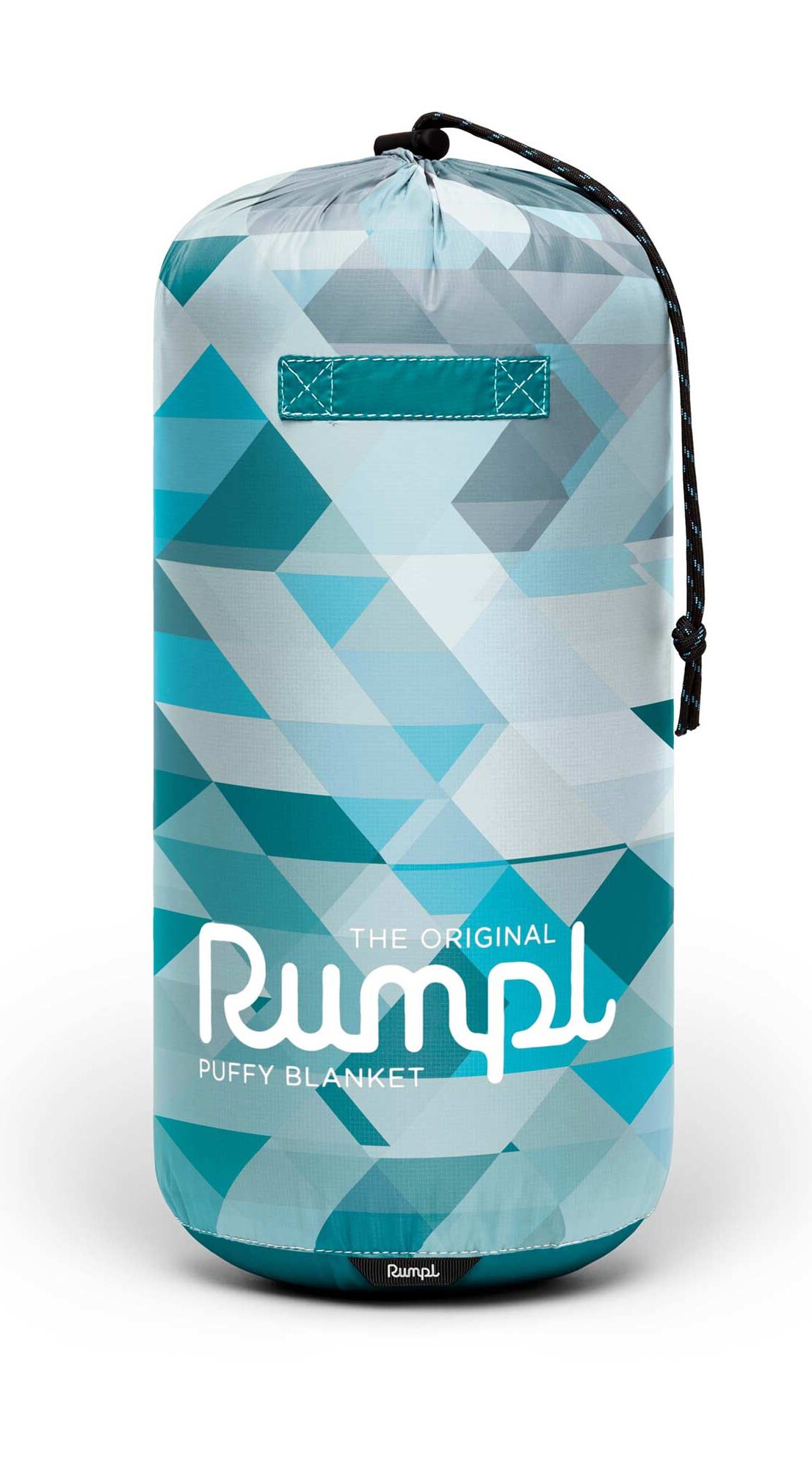 RUMPL Blanket ORIGINAL PUFFY PRINTED / 1 PERS, geo blue RUMPL Blanket ORIGINAL PUFFY PRINTED / 1 PERS, geo blue