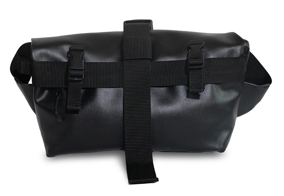 Brettretter Handlebar Bag Kunstleder schwarz