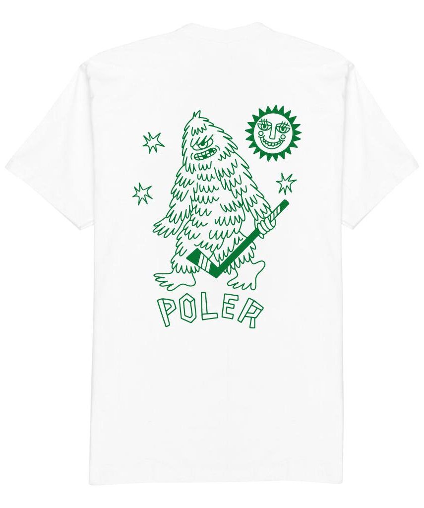 Poler Sasclops Hockey T-Shirt - white S Poler Sasclops Hockey T-Shirt - white XXL