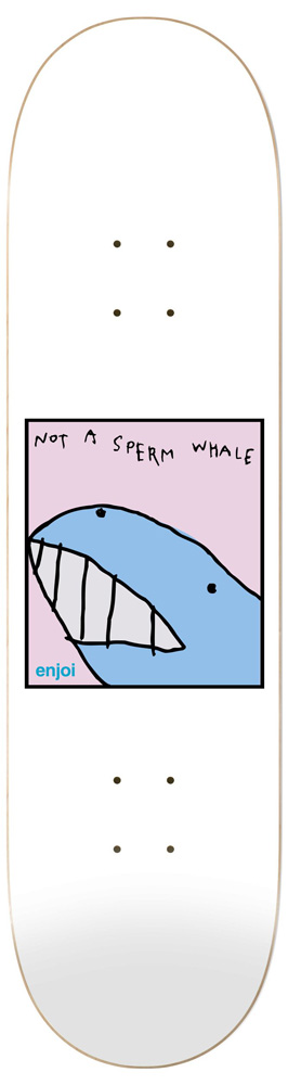 Enjoi Skateboard Deck Team Sperm Whale R7 8,5