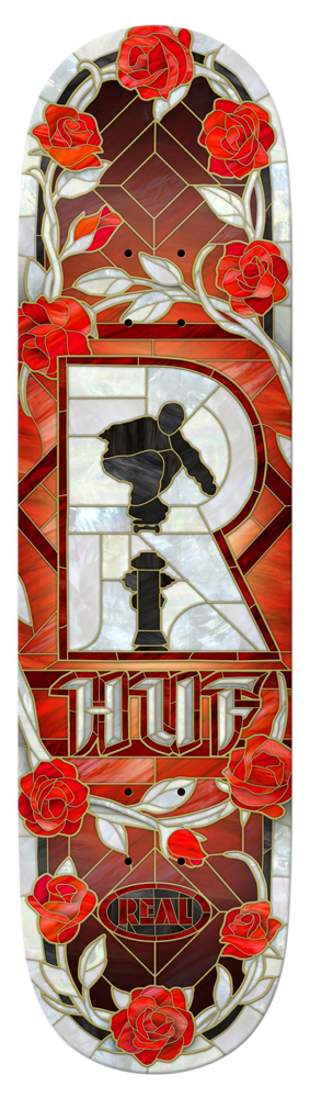 Real Skateboard Deck Huf Cathedral 8,38