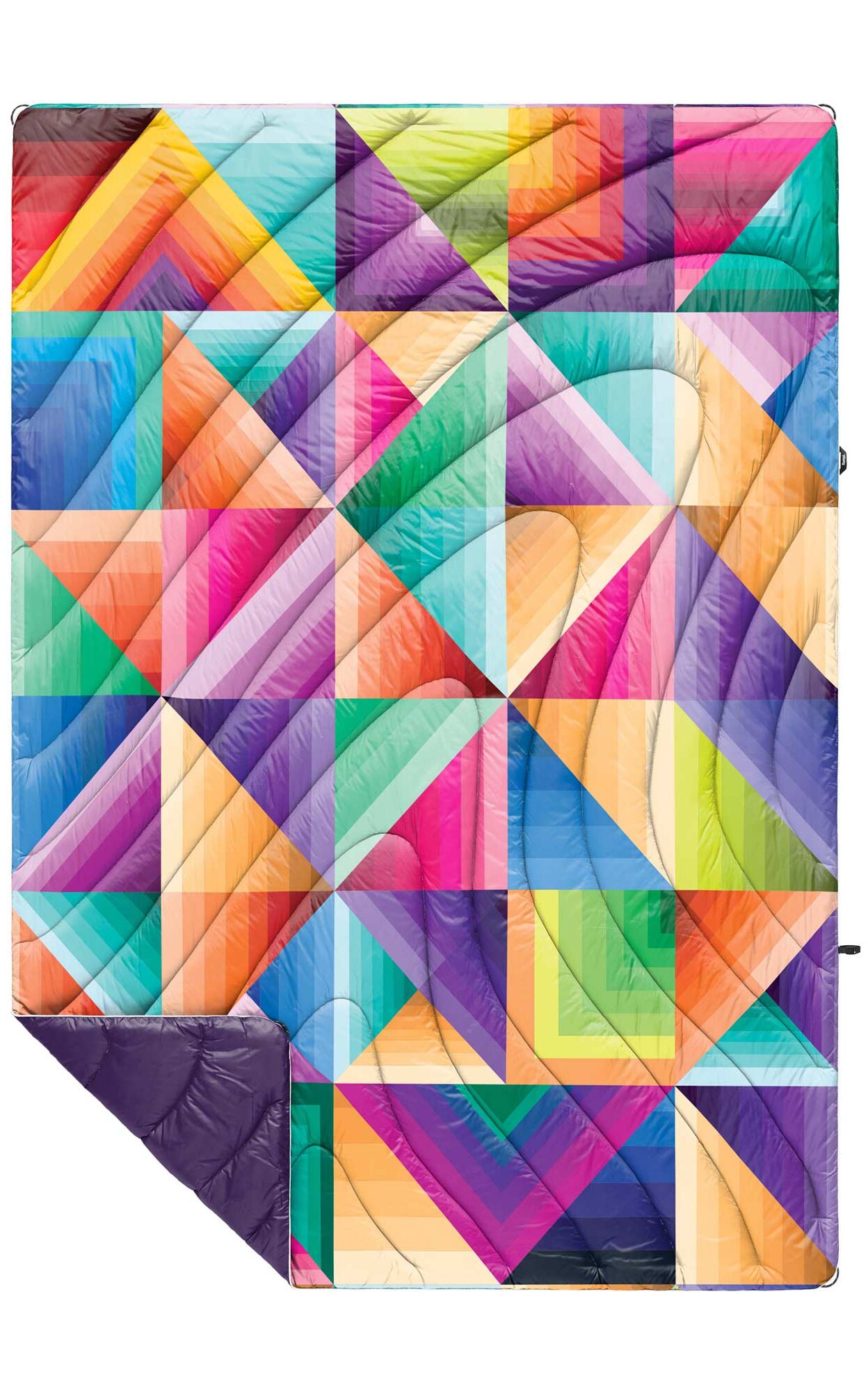 RUMPL Blanket ORIGINAL PUFFY PRINTED RAD / 1 PERS, cozy dimensions - nathan brown