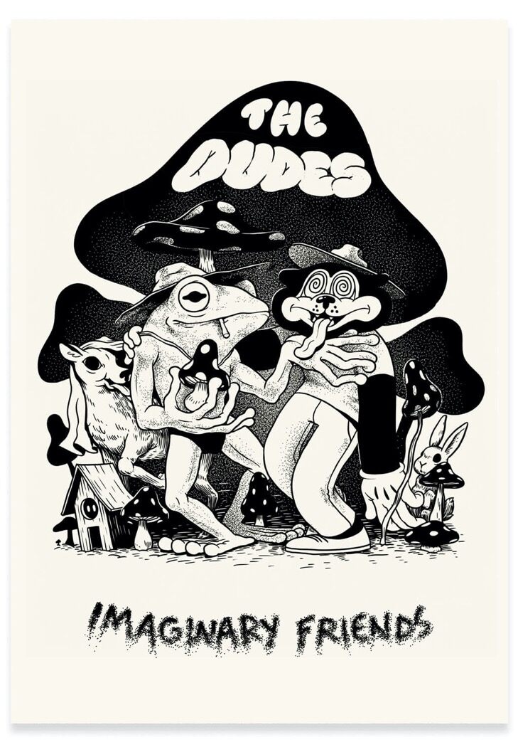 The Dudes Imaginary Friends Unlimited Print - blanc The Dudes Imaginary Friends Unlimited Print - blanc