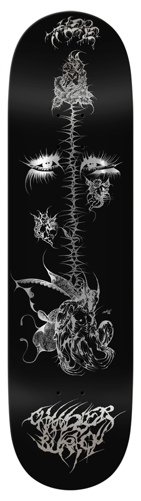 There Skateboard Deck Burton Night Garden 8.50