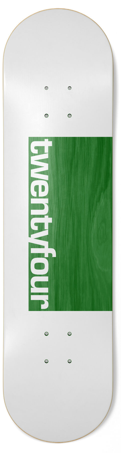 Skateshop24 - twentyfour white Skateboard Deck Skateshop24 - twentyfour white Skateboard Deck 8.75