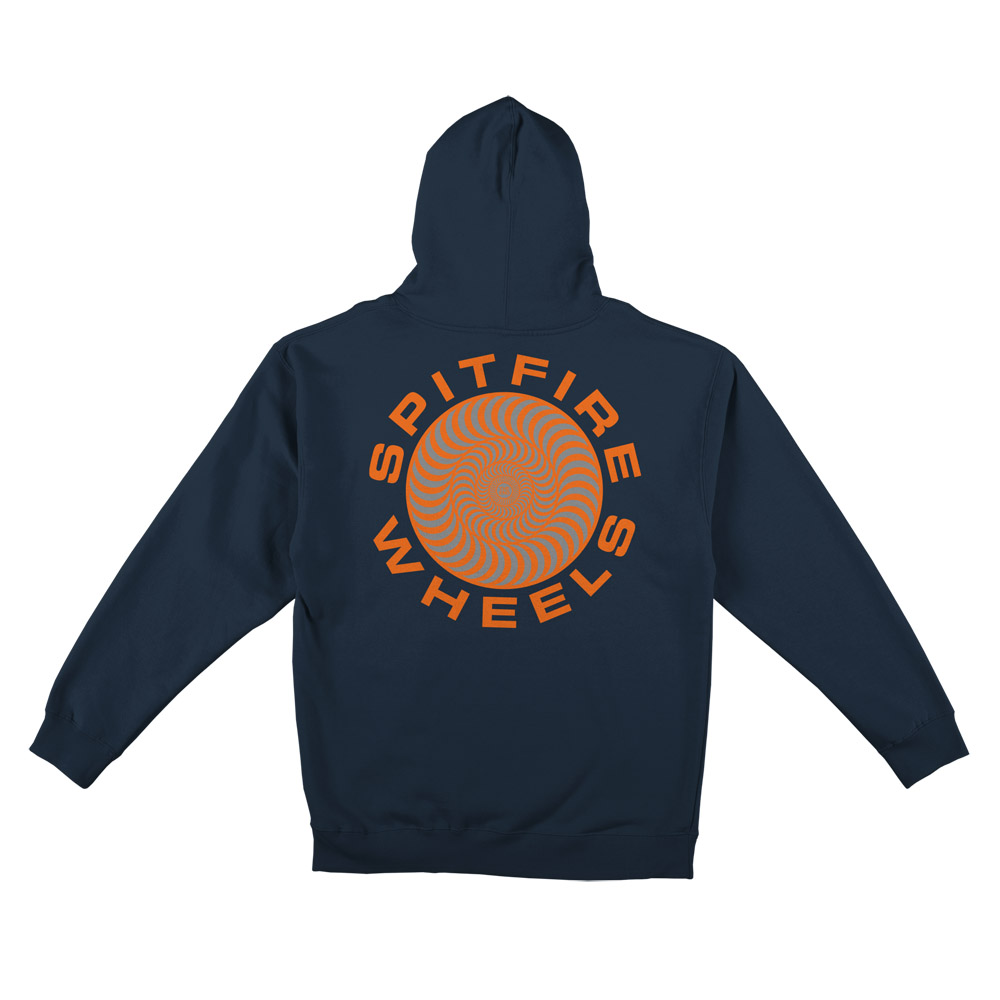 Kapuzenpulli Spitfire Classic 87 Swirl Navy/Orange S