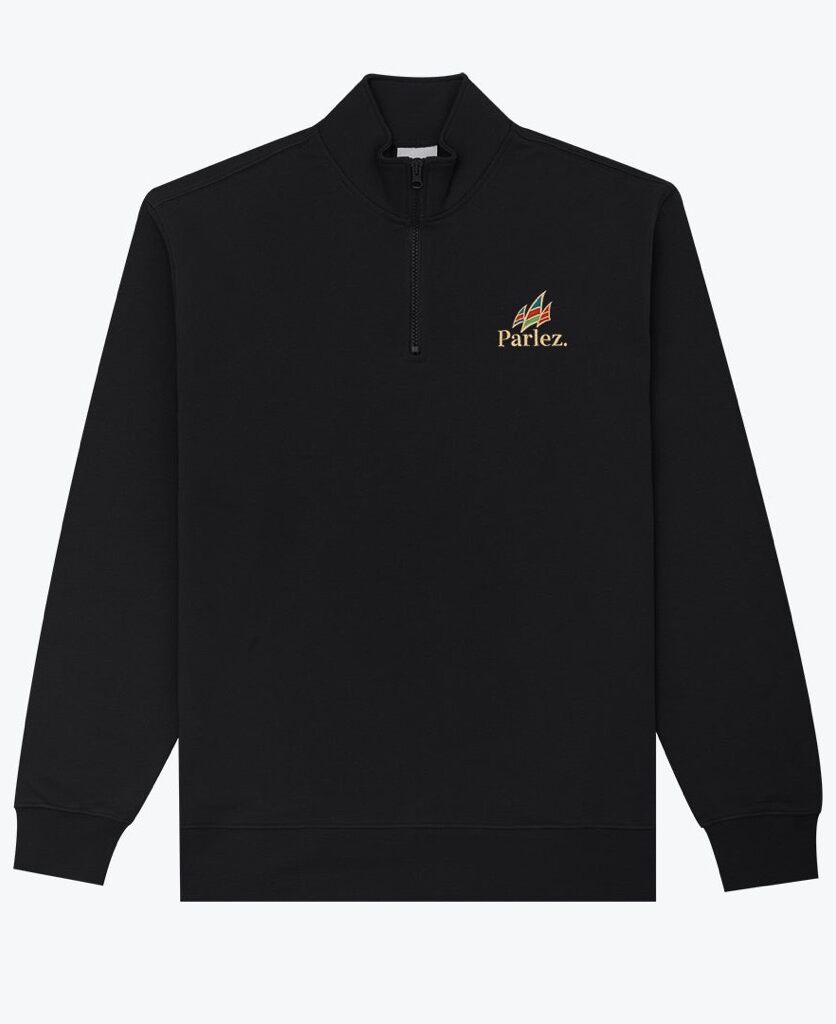 Parlez Wanstead Quarter Zip - black S Parlez Wanstead Quarter Zip - black XXL