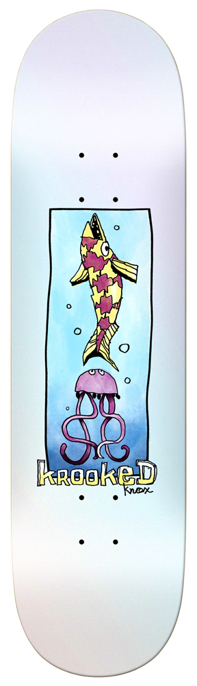 Krooked Skateboard Deck Knox Ocean Animal 8,5