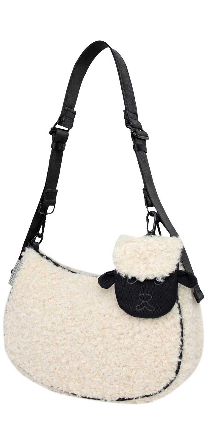 Doughnut High Priestess Fairies & Friends Series Crossbody Bag - white x black Doughnut High Priestess Fairies & Friends Series Crossbody Bag - white x black