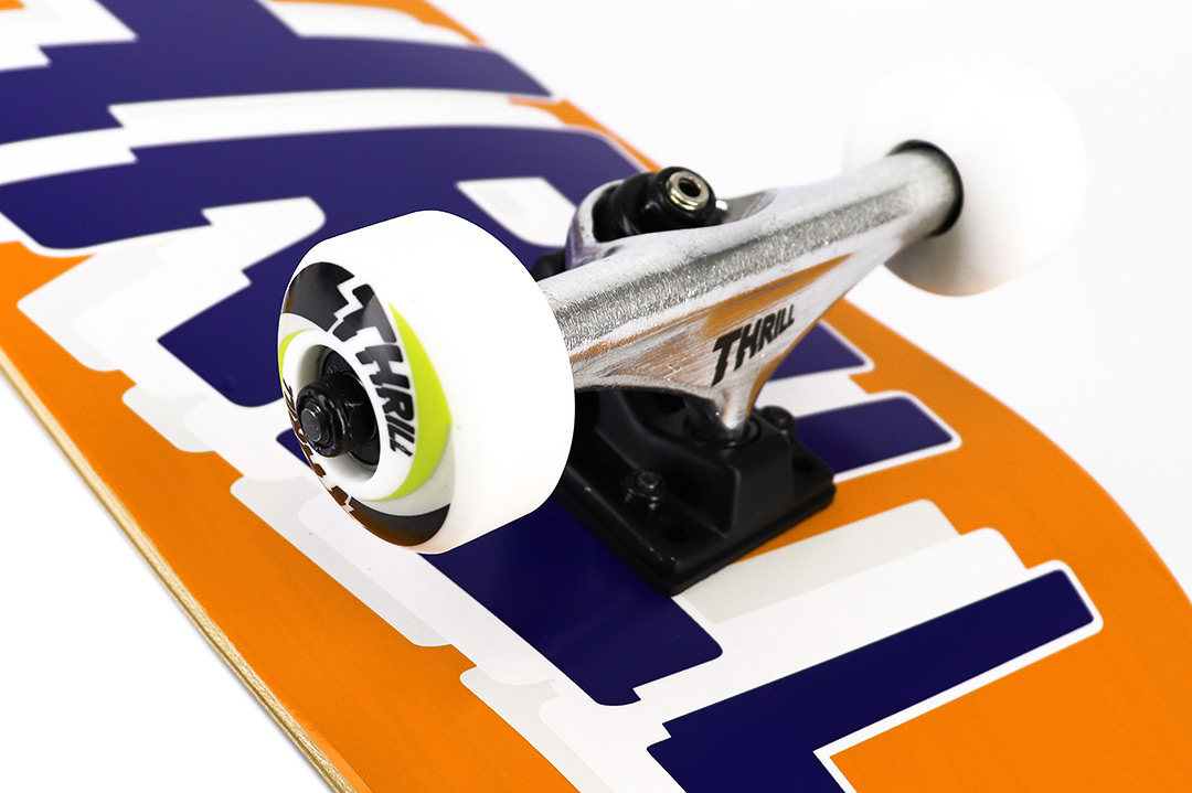 Thrill complete Skateboard Logo Orange 8.25
