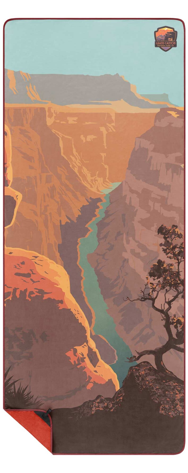 RUMPL Towel EVERYWHERE SHAMMY PRINTED NATIONAL PARK LC, grand canyon national park