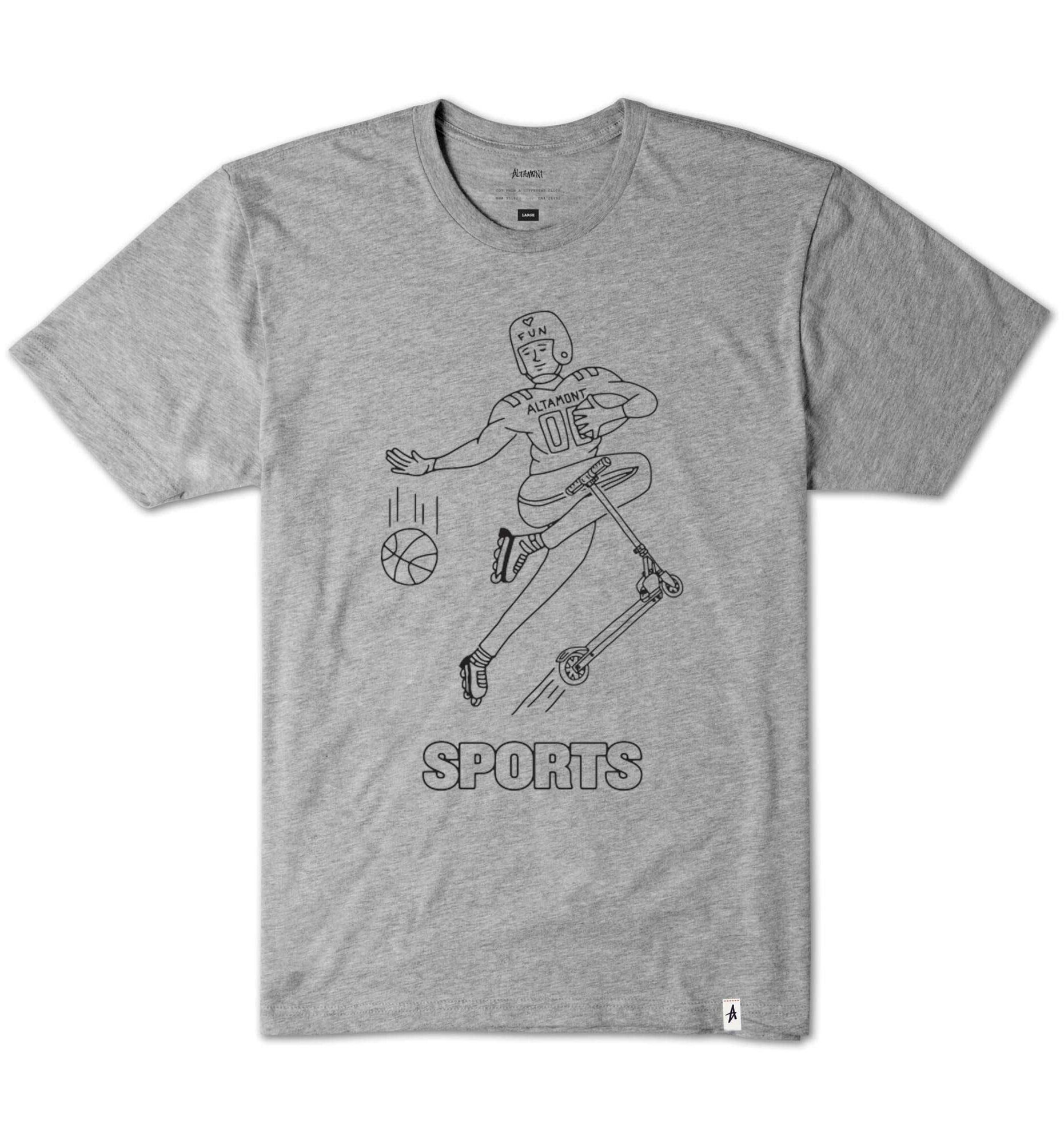 ALTAMONT T-Shirt SPORTS FAN grey/heather ALTAMONT T-Shirt SPORTS FAN, grey/heather XL