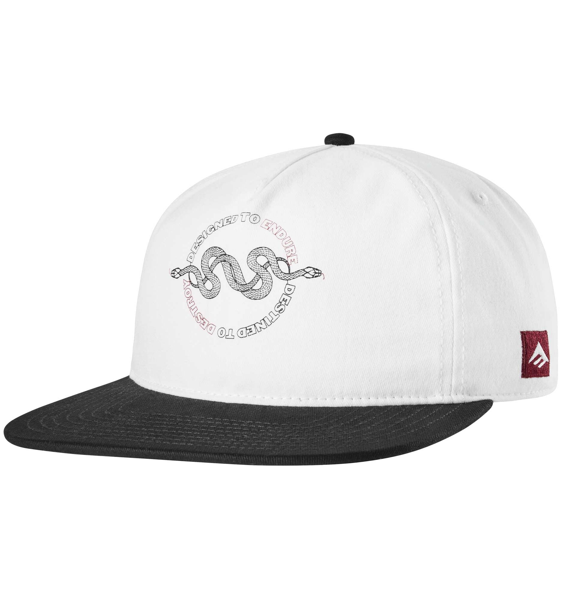EMERICA Cap ENDURE DESTROY SNAPBACK, white/black EMERICA Cap ENDURE DESTROY SNAPBACK, white/black