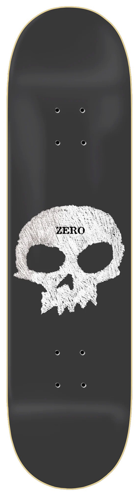 Zero Skateboard Deck Team Single Skull Chalkboard 8,25 Zero Skateboard Deck Team Single Skull Chalkboard 8,25