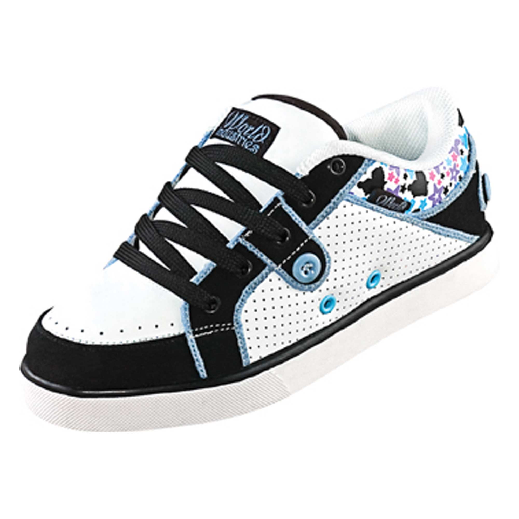 WORLD IND. Womens Shoe LAILA white/black/blue WORLD IND. Womens Shoe LAILA white/black/blue