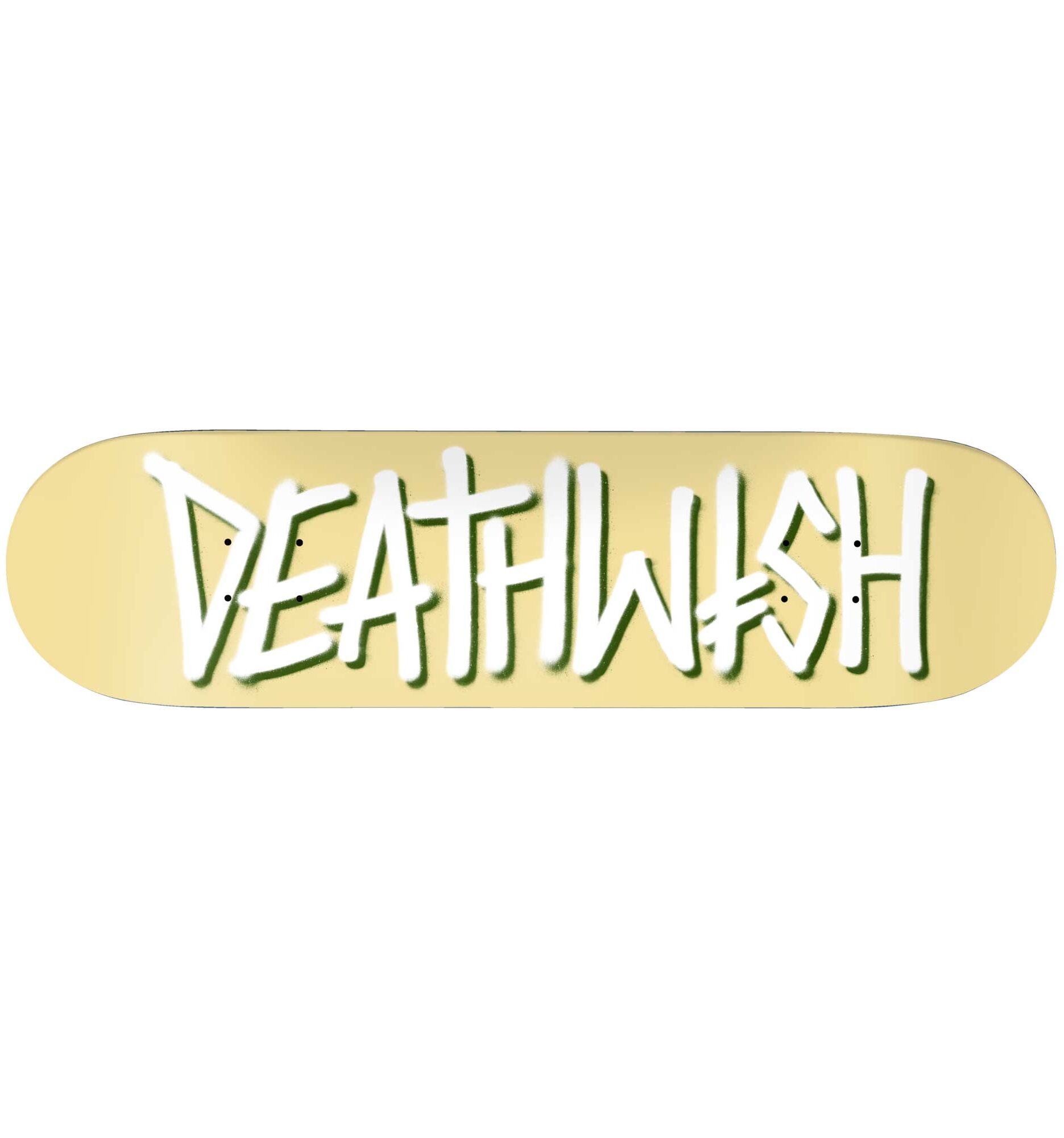 DEATHWISH Deck DEATHSPRAY PALE YLW 8.0, yellow 8.0 DEATHWISH Deck DEATHSPRAY PALE YLW 8.0, yellow 8.0