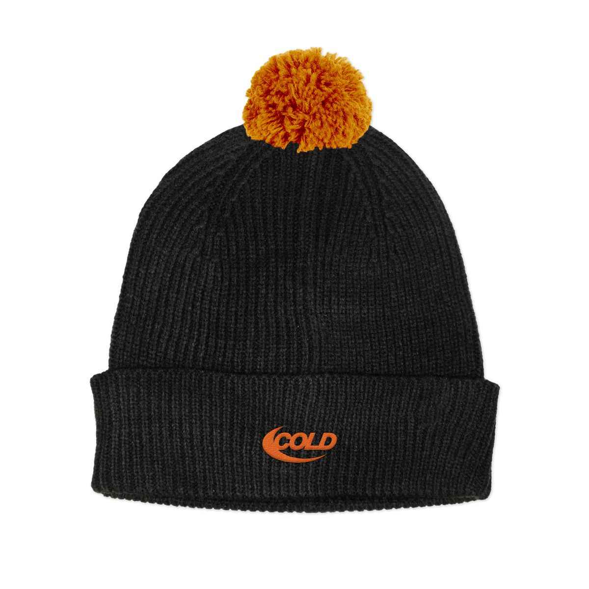 The Dudes Cold Homeslice Pompom Beanie - black