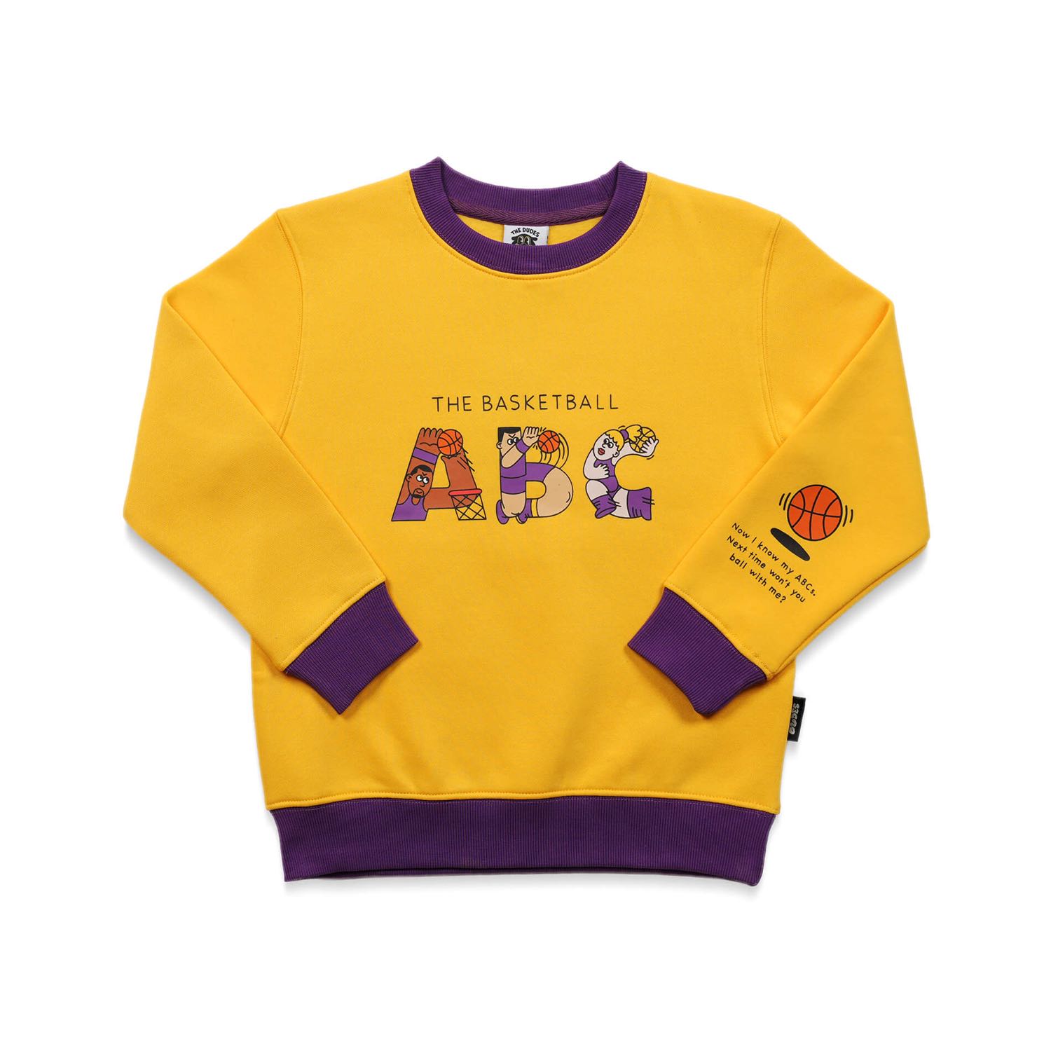 Awesome ABC Basketball ABC T-Shirt Kids - Spectral yellow