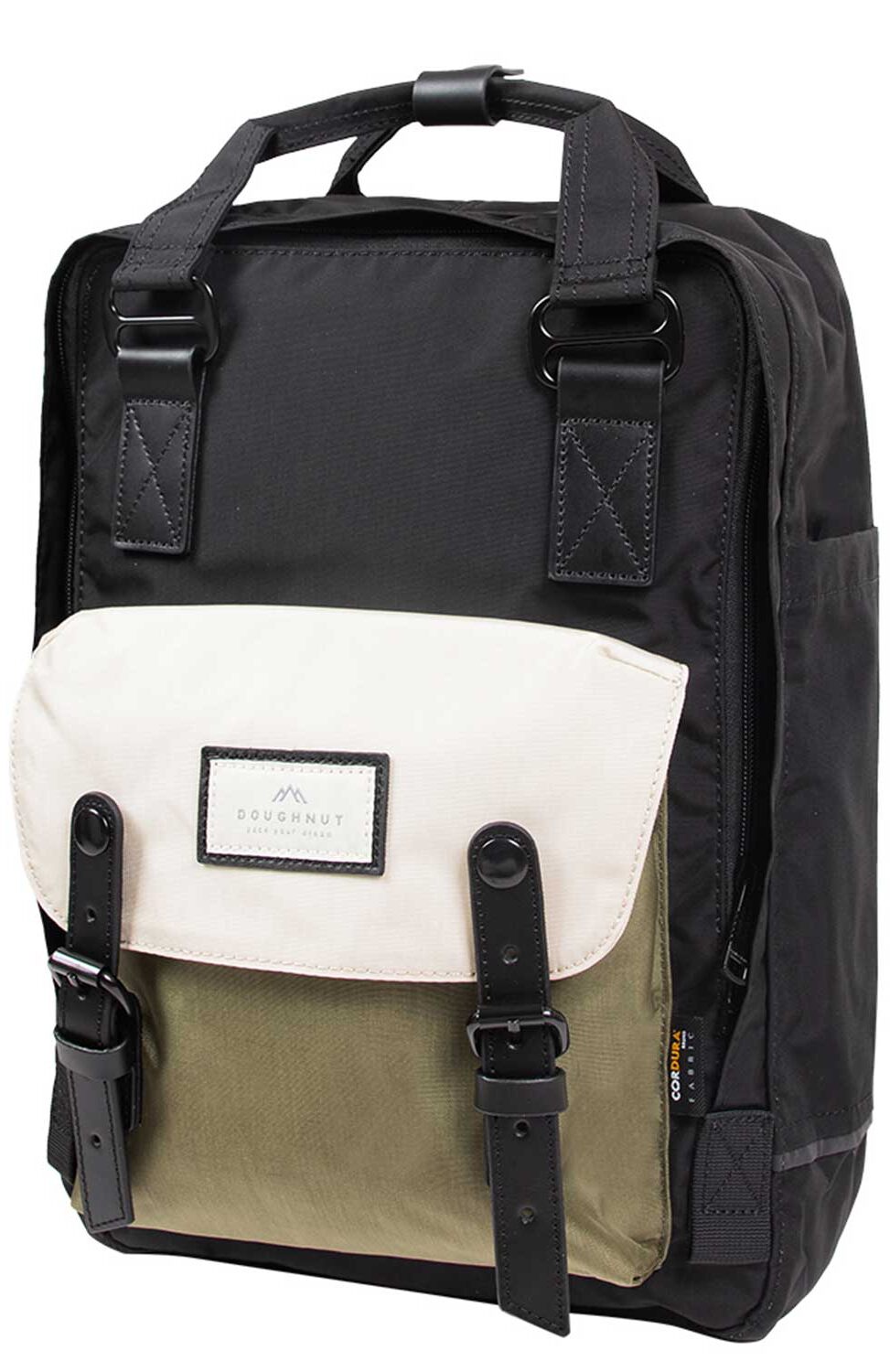 Doughnut Macaroon Large Rucksack - black x slate green