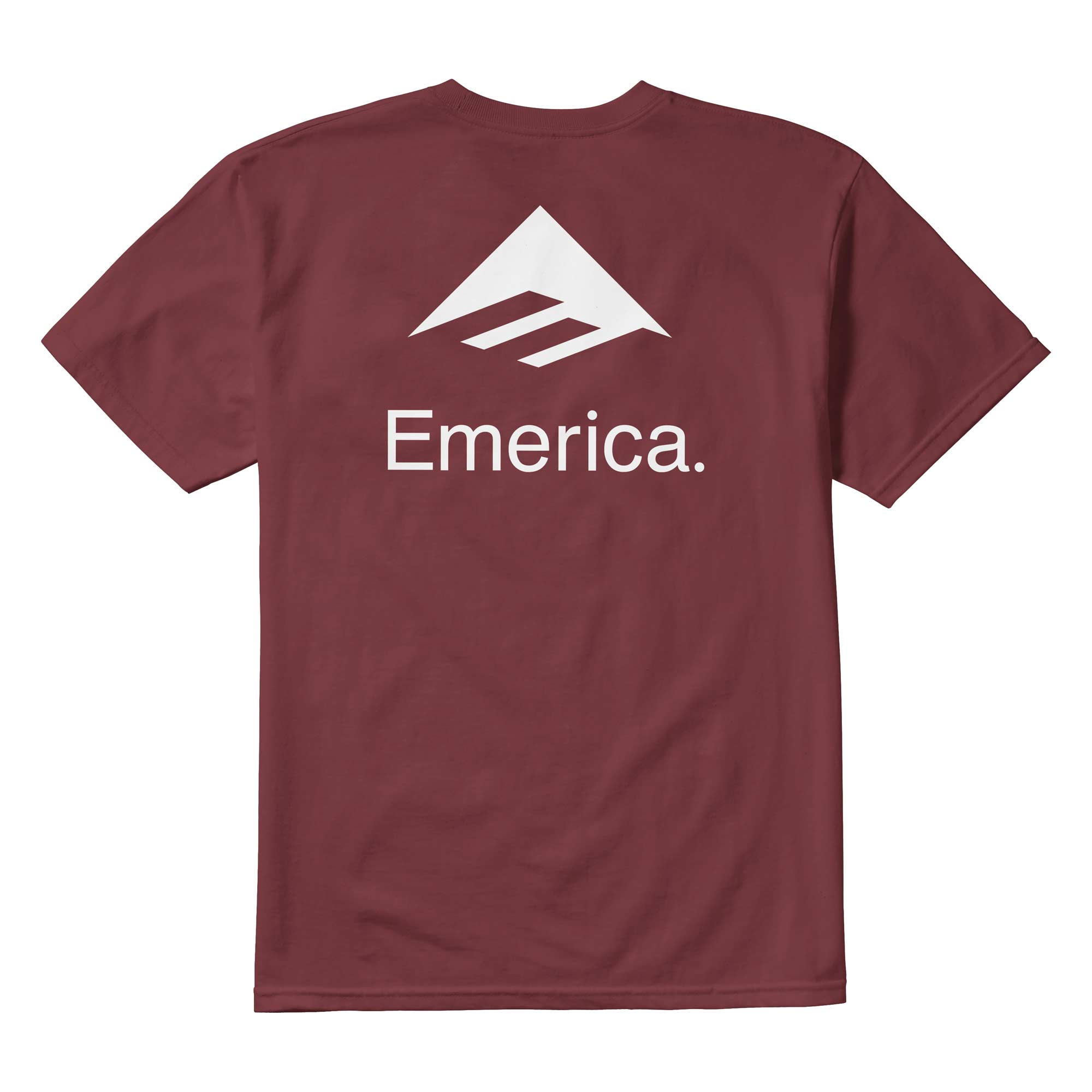 EMERICA T-Shirt LOCKUP S/S burgundy