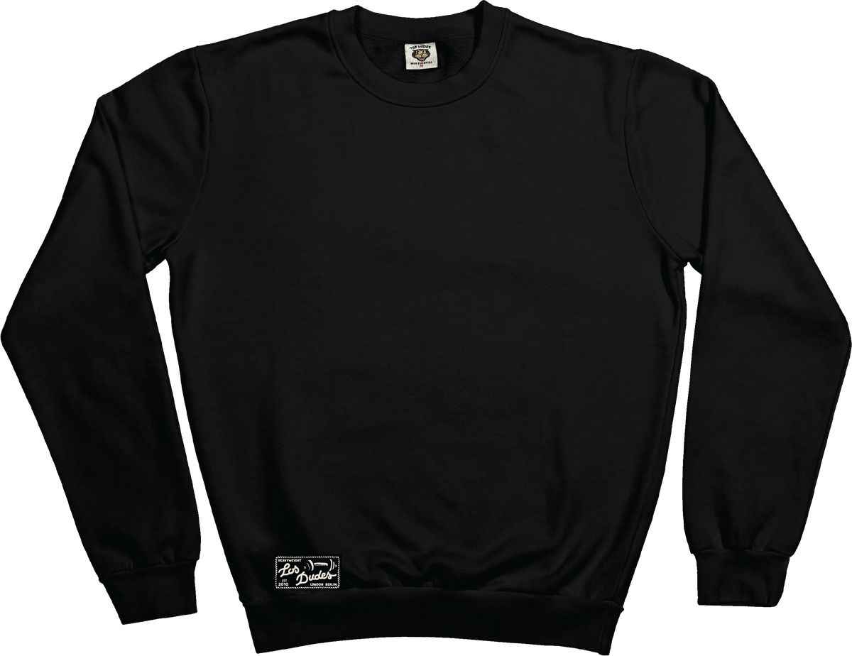 The Dudes Los Dudes Label Classic Sweatshirt Heavyweight - black The Dudes Los Dudes Label Classic Sweatshirt Heavyweight - black XXXL
