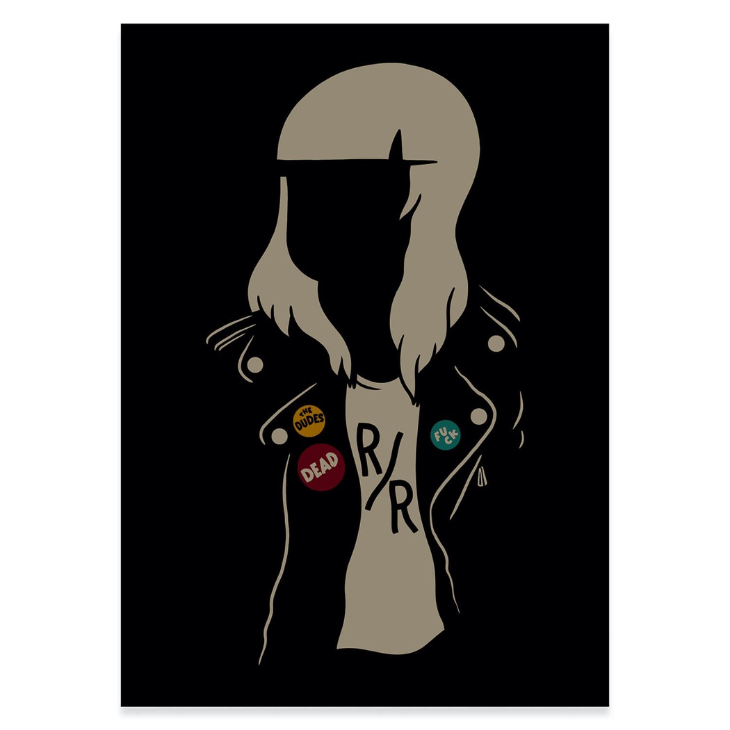 The Dudes Rocka Gal Unlimited Print - noir