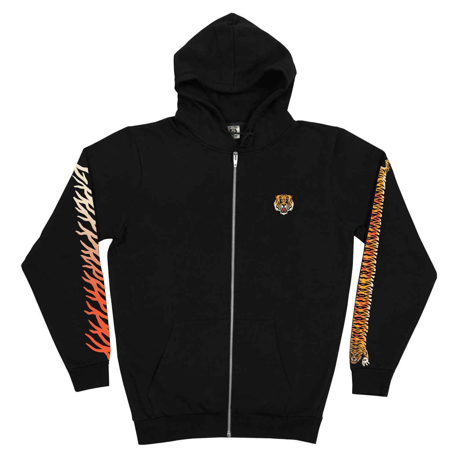 The Dudes Tiger Bear zip Classic Premium Zip Hoody - Black XXXL