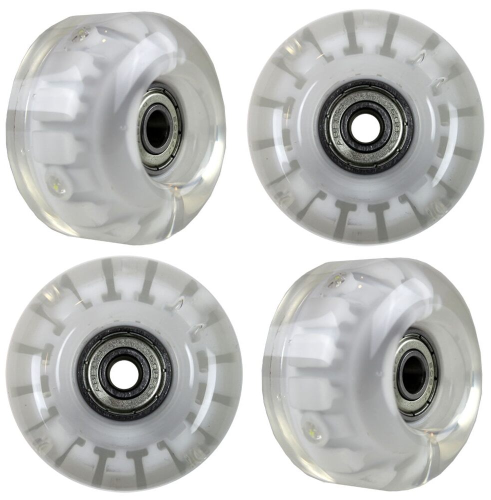 Blank skateboard wheels LED White 99A 54mm Blank skateboard wheels LED White 99A 54mm