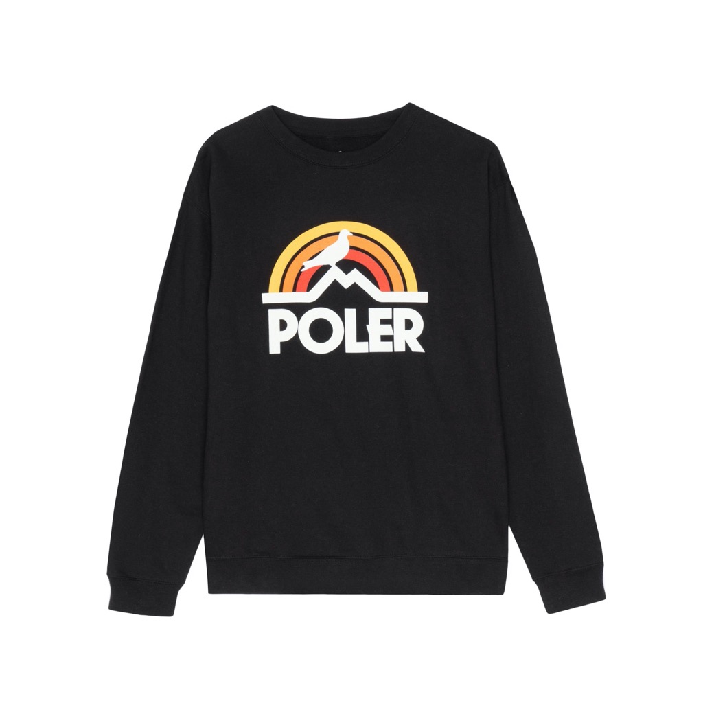 Poler Pigeon Rainbow Pullover - black XXL