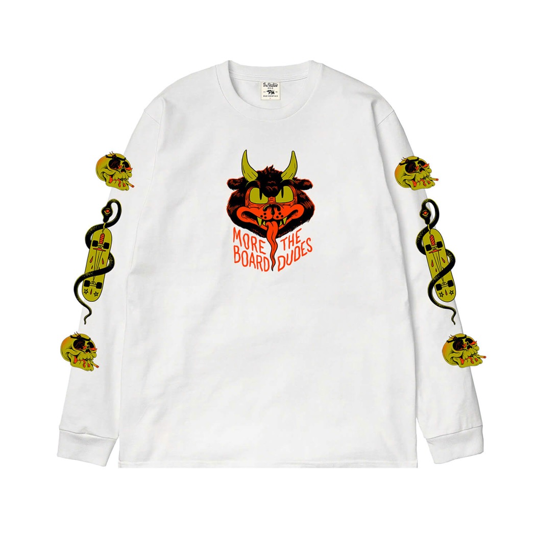The Dudes Hell Skater Premium Longsleeve T-Shirt - off-white XXXL