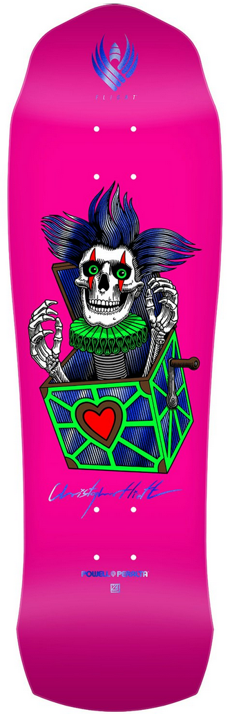 Powell-Peralta Flight Pro Shape 310 K26 Hiett Skull Skateboard Deck 9.5