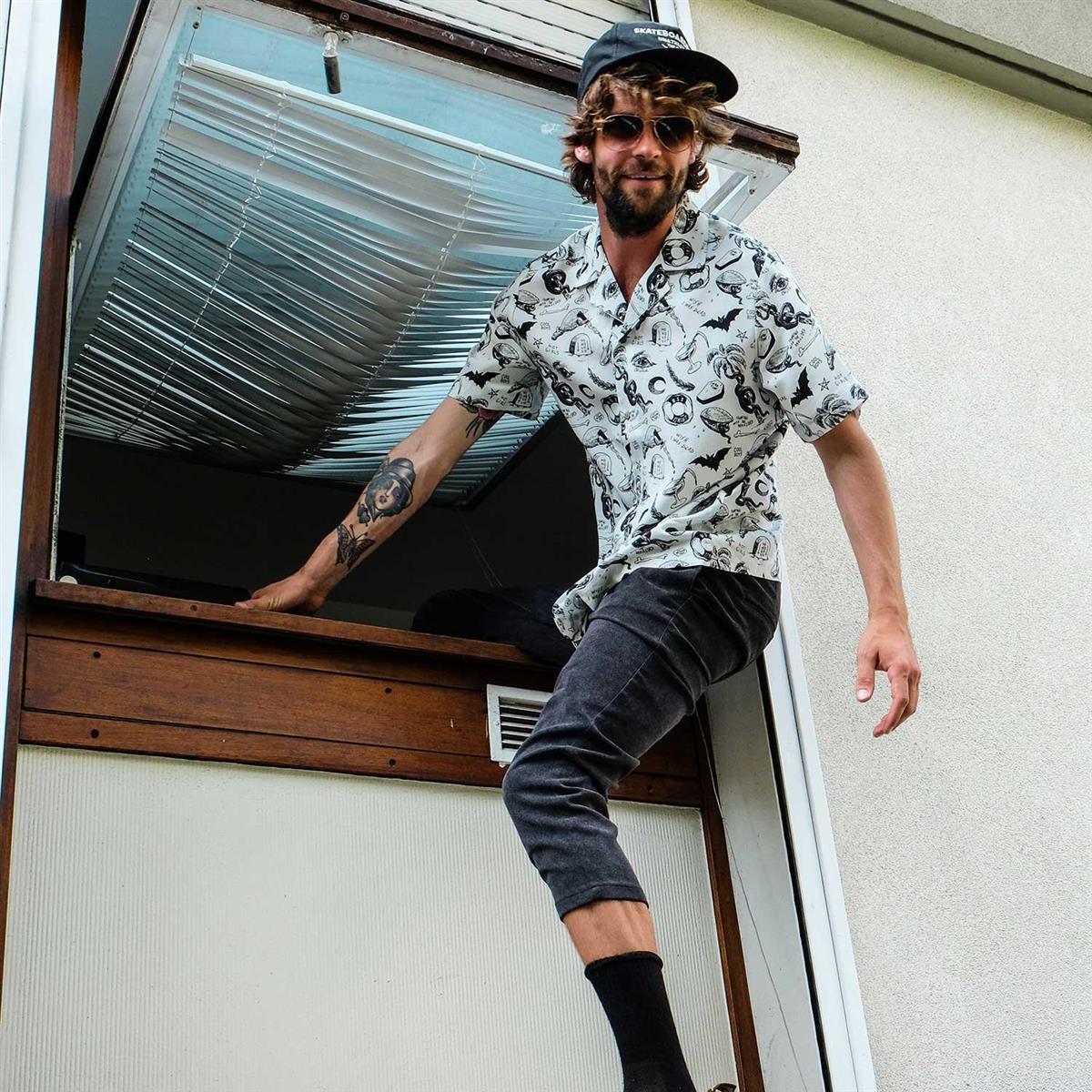 The Dudes Occult Hawaiian Shirt - off-white XXXL