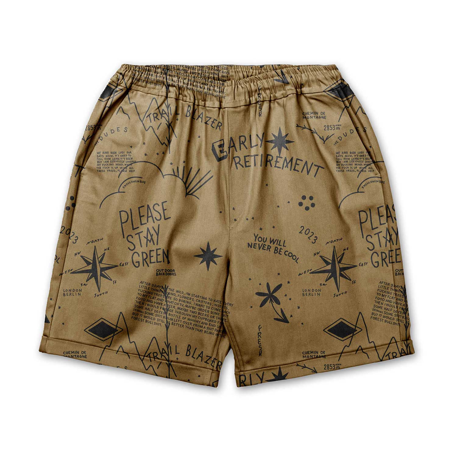 The Dudes Trail Blazer Premium EZ Shorts - multicolor XS The Dudes Trail Blazer Premium EZ Shorts - multicolor XXXL