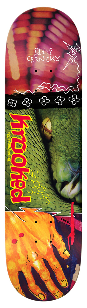 Krooked Skateboard Deck Cernicky Snake Bite 8,38