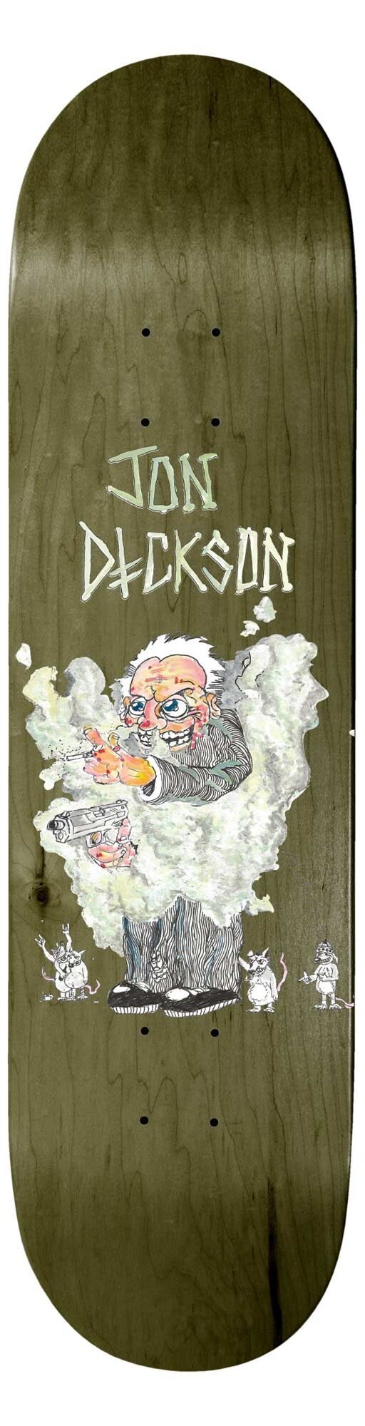 DEATHWISH Deck MICE & MEN JD 8.3, olive 8.3 DEATHWISH Deck MICE & MEN JD 8.3, olive 8.3