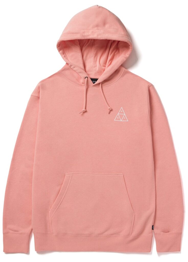 HUF Essentials TT Hoodie - coral pink HUF Essentials TT Hoodie - coral pink