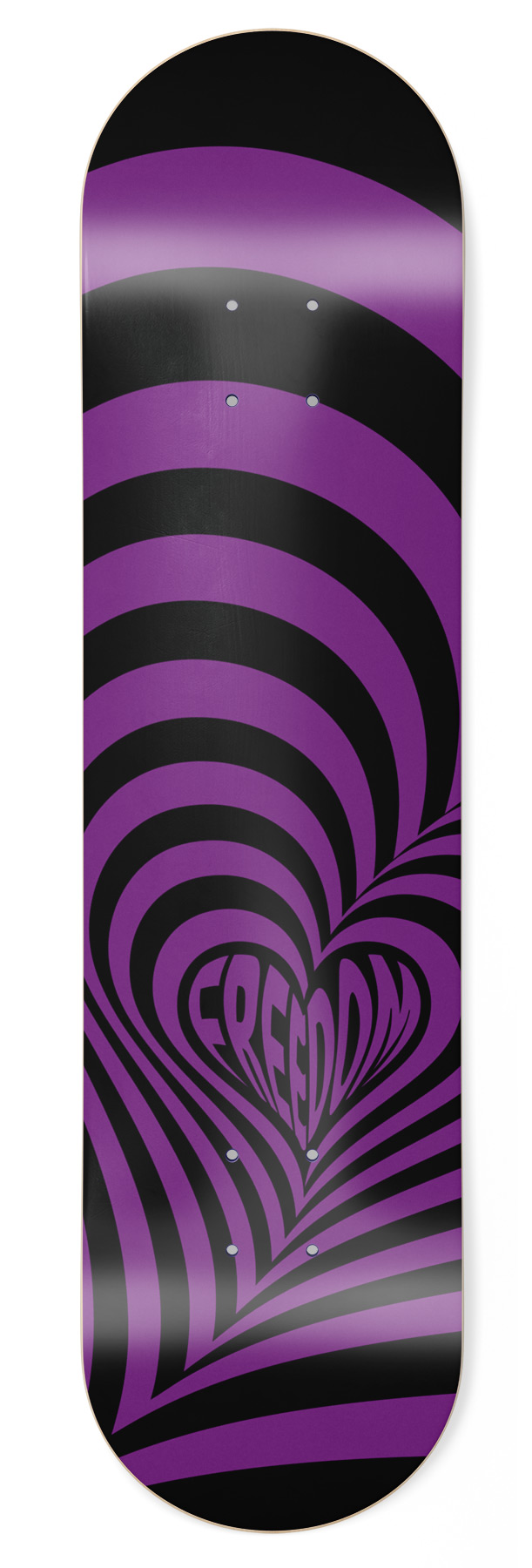 Freedom Hypnolove Halloween Purple Skateboard Deck