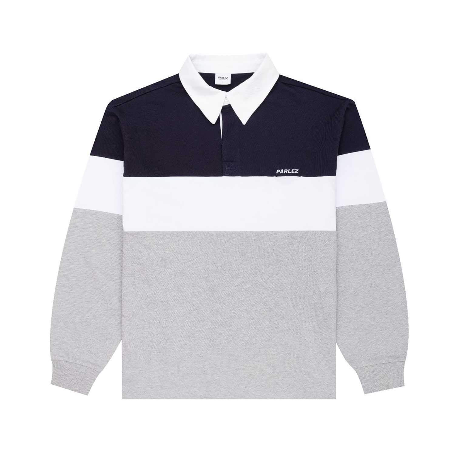 parhs25035-1 Parlez Strive Rugby Shirt - midnight
