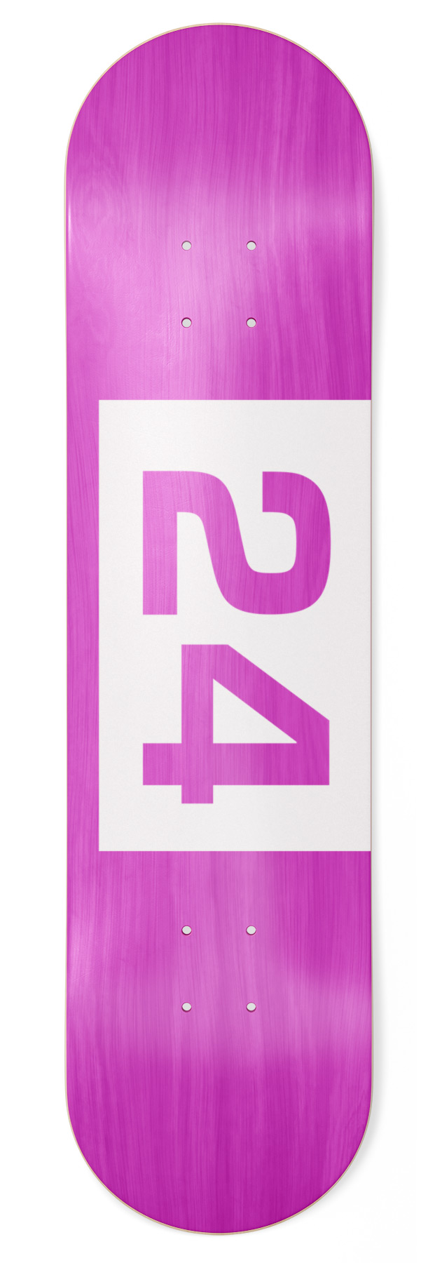 Skateshop24 - 24 white Skateboard Deck 8.75
