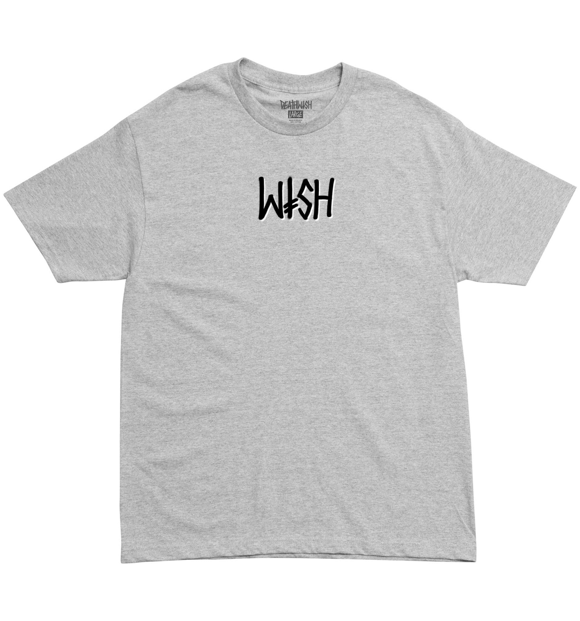 DEATHWISH T-Shirt WISH, heather grey XL