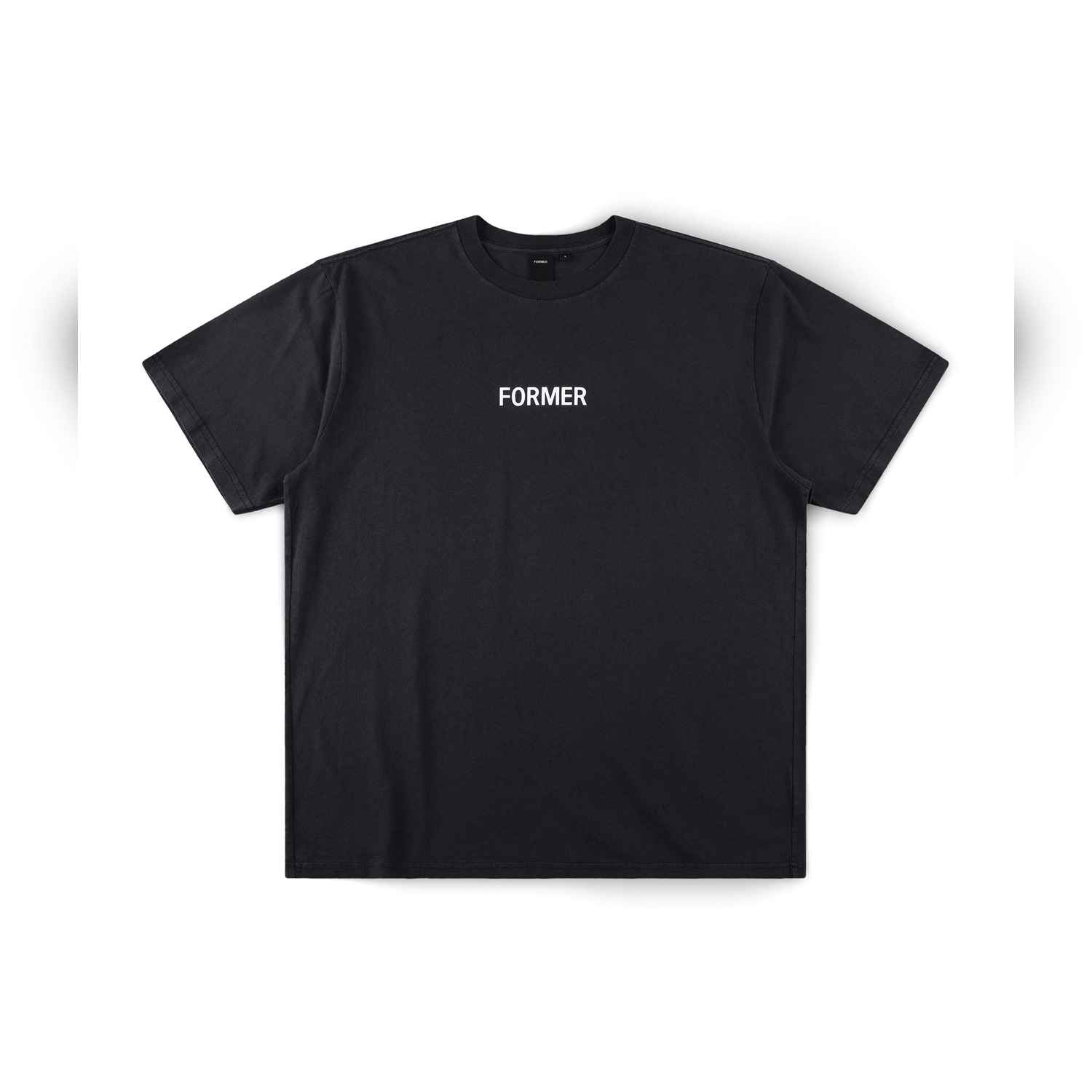 fte-26102-wshblk-1 Former Legacy Overdye T-shirt - washed black XS