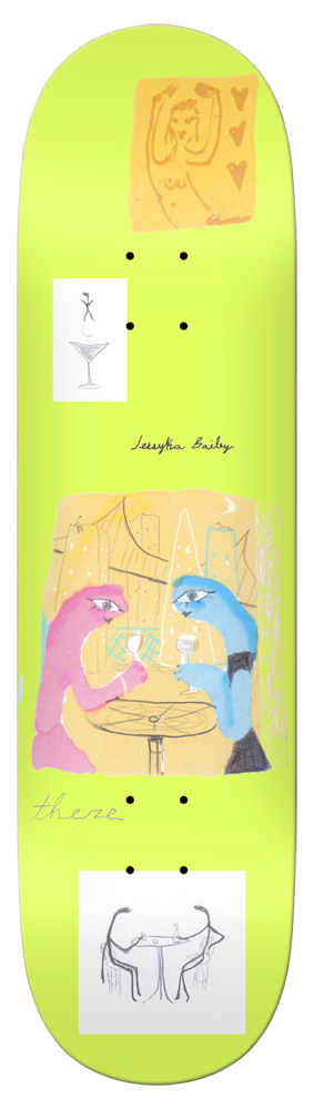 There Skateboard Deck Jessyka Nobel Rot 8,06