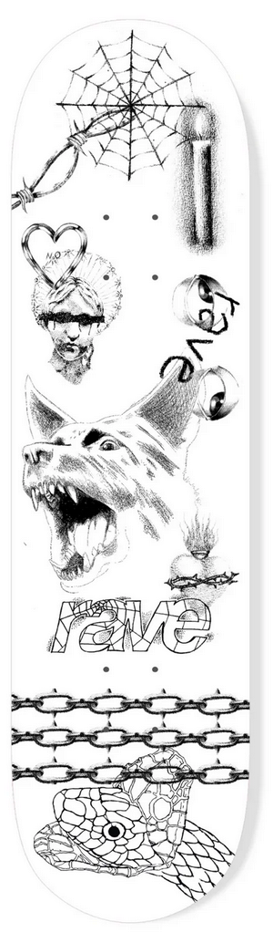 Rave Skateboards DELAPAIX Skateboard Deck 8.375