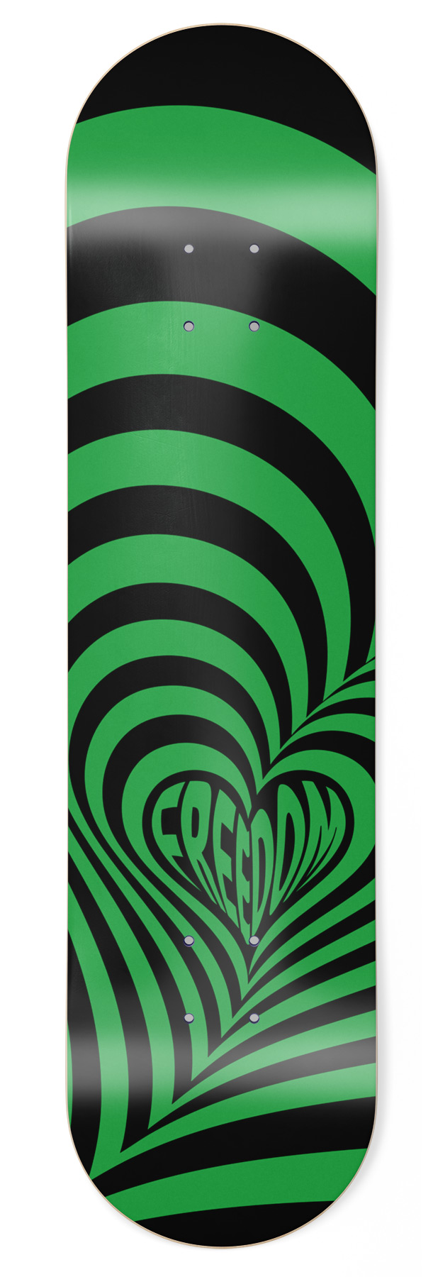 Freedom Hypnolove Halloween Green Skateboard Deck